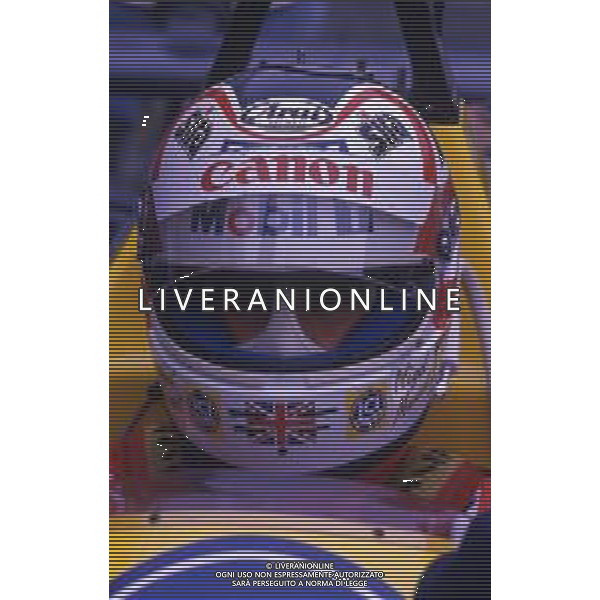 RETROSPETTIVA NIGEL MANSELL PILOTA F1 NELLA FOTO NIGEL MANSELL NELL\'ANNO 1988 AG ALDO LIVERANI SAS 