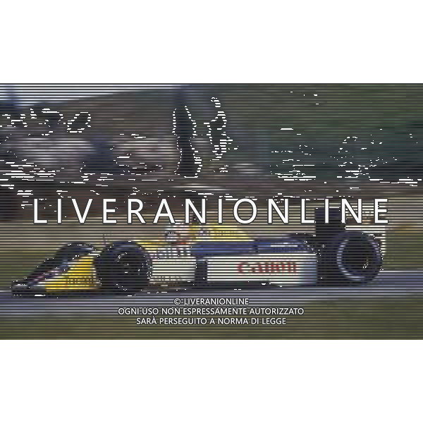 RETROSPETTIVA NIGEL MANSELL PILOTA F1 NELLA FOTO NIGEL MANSELL NELL\'ANNO 1988 AG ALDO LIVERANI SAS 