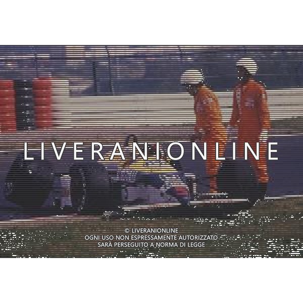 RETROSPETTIVA NIGEL MANSELL PILOTA F1 NELLA FOTO NIGEL MANSELL NELL\'ANNO 1988 AG ALDO LIVERANI SAS 