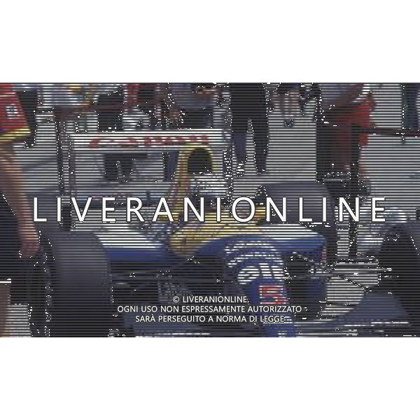 RETROSPETTIVA NIGEL MANSELL PILOTA F1 NELLA FOTO NIGEL MANSELL NELL\'ANNO 1992 AG ALDO LIVERANI SAS  