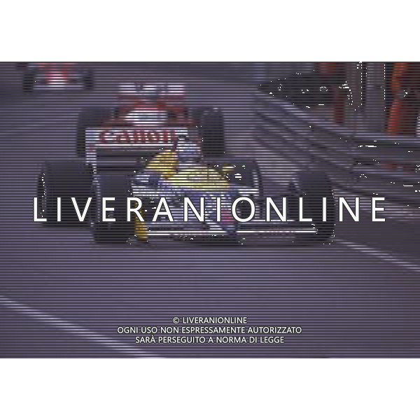 RETROSPETTIVA NIGEL MANSELL PILOTA F1 NELLA FOTO NIGEL MANSELL NELL\'ANNO 1987 AG ALDO LIVERANI SAS 