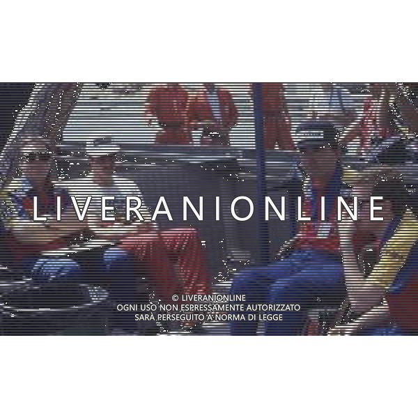 RETROSPETTIVA NIGEL MANSELL PILOTA F1 NELLA FOTO NIGEL MANSELL NELL\'ANNO 1987 E FRANK WILLIAMS AG ALDO LIVERANI SAS 