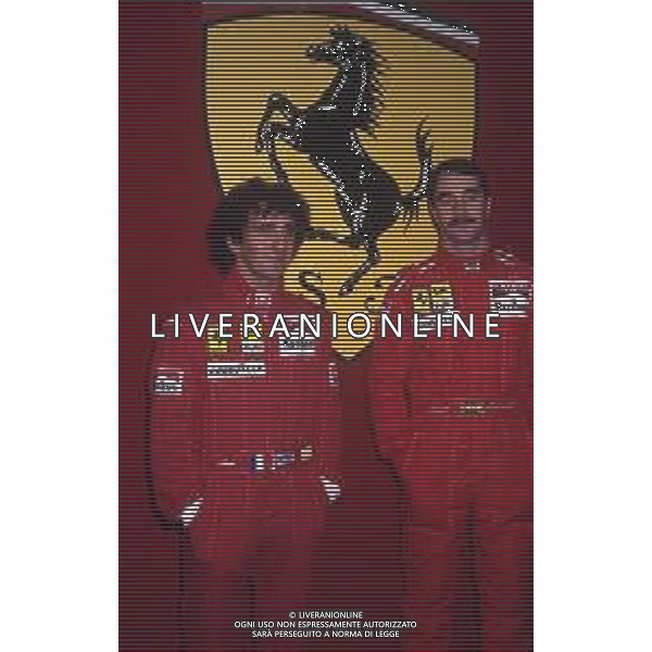 RETROSPETTIVA NIGEL MANSELL PILOTA F1 NELLA FOTO NIGEL MANSELL NELL\'ANNO CON ALAIN PROST AG ALDO LIVERANI SAS