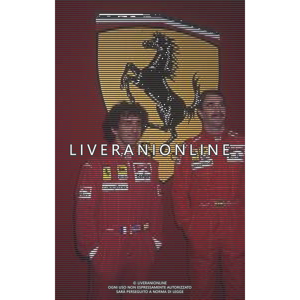RETROSPETTIVA NIGEL MANSELL PILOTA F1 NELLA FOTO NIGEL MANSELL NELL\'ANNO CON ALAIN PROST AG ALDO LIVERANI SAS
