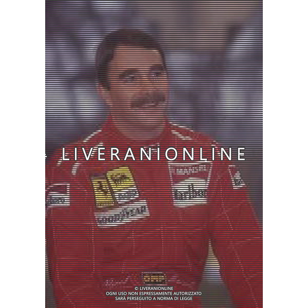 RETROSPETTIVA NIGEL MANSELL PILOTA F1 NELLA FOTO NIGEL MANSELL NELL\'ANNO 1990 AG ALDO LIVERANI SAS