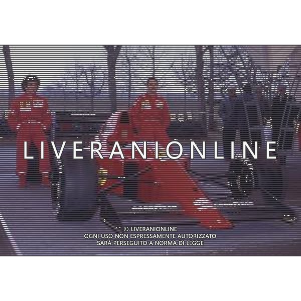RETROSPETTIVA NIGEL MANSELL PILOTA F1 NELLA FOTO NIGEL MANSELL NELL\'ANNO CON ALAIN PROST AG ALDO LIVERANI SAS