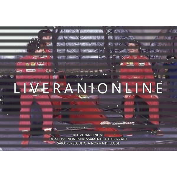 RETROSPETTIVA NIGEL MANSELL PILOTA F1 NELLA FOTO NIGEL MANSELL NELL\'ANNO CON ALAIN PROST AG ALDO LIVERANI SAS