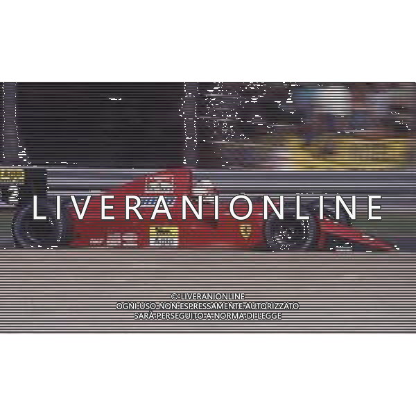RETROSPETTIVA NIGEL MANSELL PILOTA F1 NELLA FOTO NIGEL MANSELL NELL\'ANNO 1990 AG ALDO LIVERANI SAS