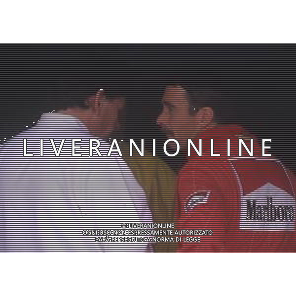 RETROSPETTIVA NIGEL MANSELL PILOTA F1 NELLA FOTO NIGEL MANSELL NELL\'ANNO 1990 CON JOHN BARNARD AG ALDO LIVERANI SAS