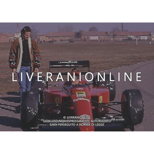 RETROSPETTIVA NIGEL MANSELL PILOTA F1 NELLA FOTO NIGEL MANSELL NELL\'ANNO 1989 CON GERHARD BERGER  AG ALDO LIVERANI SAS 