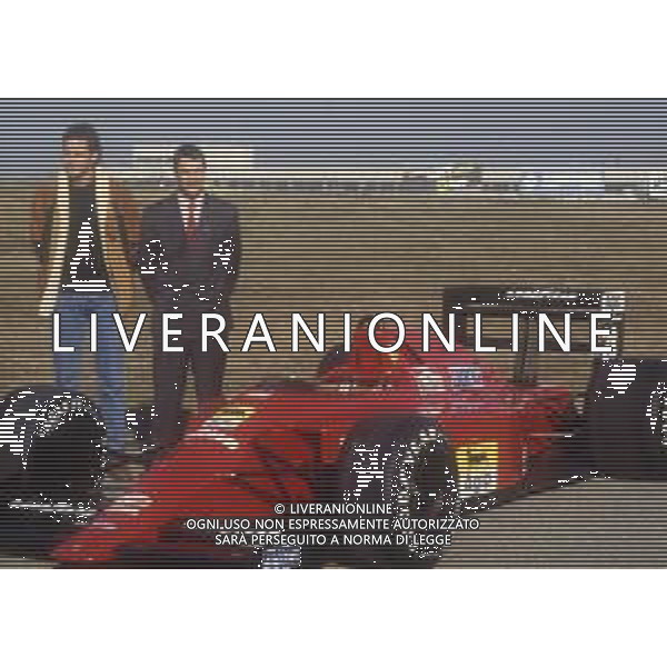 RETROSPETTIVA NIGEL MANSELL PILOTA F1 NELLA FOTO NIGEL MANSELL NELL\'ANNO 1989 CON GERHARD BERGER  AG ALDO LIVERANI SAS 