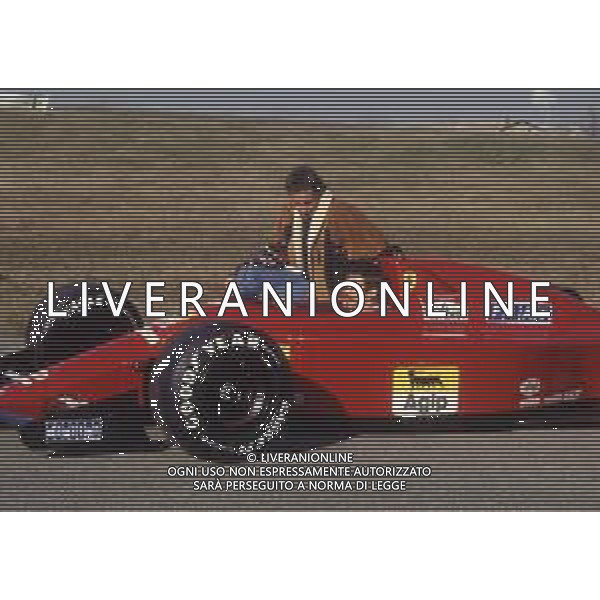 RETROSPETTIVA NIGEL MANSELL PILOTA F1 NELLA FOTO NIGEL MANSELL NELL\'ANNO 1989 CON GERHARD BERGER  AG ALDO LIVERANI SAS  