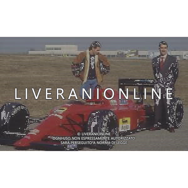 RETROSPETTIVA NIGEL MANSELL PILOTA F1 NELLA FOTO NIGEL MANSELL NELL\'ANNO 1989 CON GERHARD BERGER  AG ALDO LIVERANI SAS 