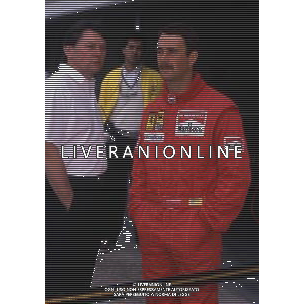 RETROSPETTIVA NIGEL MANSELL PILOTA F1 NELLA FOTO NIGEL MANSELL NELL\'ANNO 1989 CON JOHN BARNARD AG ALDO LIVERANI SAS 