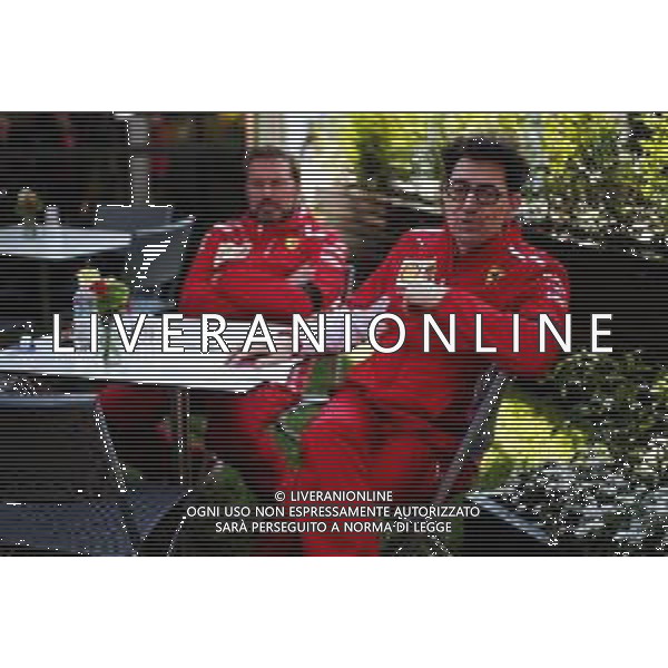 Mattia Binotto (ITA) Ferrari Team Principal and Gino Rosato (CDN) Ferrari. 16.03.2019. Formula 1 World Championship, Rd 1, Australian Grand Prix, Albert Park, Melbourne, Australia, Qualifying Day. / AGENZIA ALDO LIVERANI SAS - ITALY ONLY EDITORIAL USE ONLY