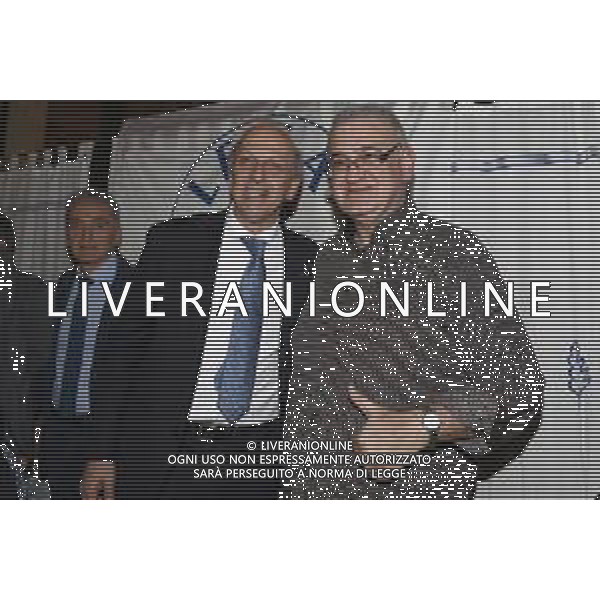 Santarcangelo di Romagna 15/03/2019 - Il Ministro Marco Bussetti a sostegno di Domenico Samorani - nella foto: il Ministro dell\' istruzione Marco Bussetti con i simpatizzanti di santarcangelo ©Claudio Zamagni-Agenzia Aldo Liverani / AGENZIA ALDO LIVERANI SAS