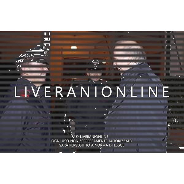 Santarcangelo di Romagna 15/03/2019 - Il Ministro Marco Bussetti a sostegno di Domenico Samorani - nella foto: il Ministro dell\' istruzione Marco Bussetti con i carabinieri di Santarcangelo ©Claudio Zamagni-Agenzia Aldo Liverani / AGENZIA ALDO LIVERANI SAS