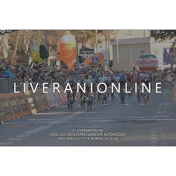 15-03-2019 Tirreno - Adriatico; Tappa 03 Pomarance - Foligno; 2019, Deceunick - Quickstep; 2019, Bora - Hansgrohe; 2019, Uae - Emirates; Viviani, Elia; Sagan, Peter; Gaviria Rendon, Fernando; Foligno; FOTO STEFANO SIROTTI-AG ALDO LIVERANI SAS