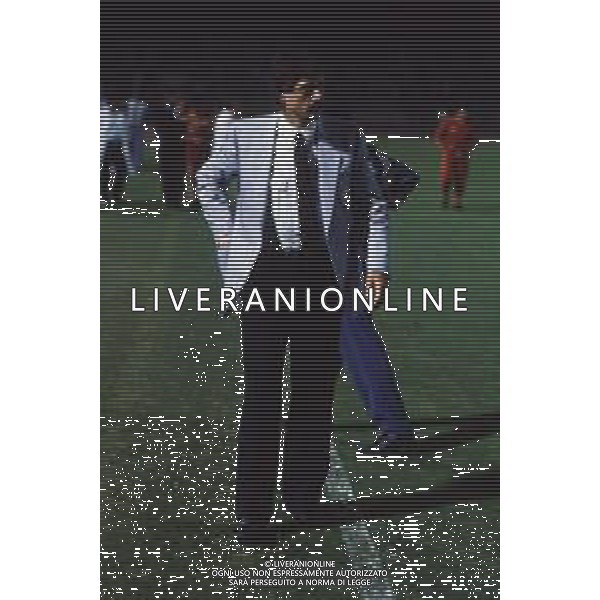 RETROSPETTIVA ALDO AGROPPI CALCIATORE E ALLENATORE NELLA FOTO ALDO AGROPPI ALLENATORE FIORENTINA CALCIO 1985-1986 AG ALDO LIVERANI SAS