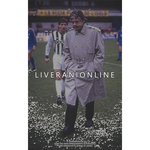 RETROSPETTIVA ALDO AGROPPI CALCIATORE E ALLENATORE NELLA FOTO ALDO AGROPPI ALLENATORE ASCOLI CALCIO 1989-1990 AG ALDO LIVERANI SAS