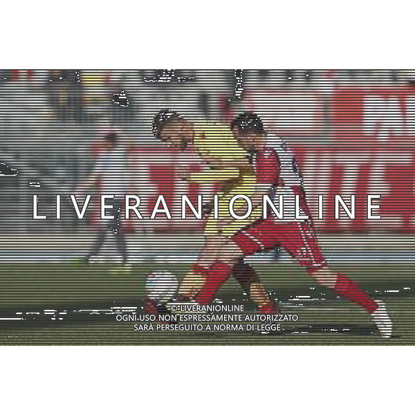 Rimini - Ravenna Campionato di calcio serie C girone B 17/03/2019 nella foto: Boccaccini Matteo(Ravenna F.C.) Candido Roberto (Rimini fc) ©Claudio Zamagni/Agenzia Aldo Liverani