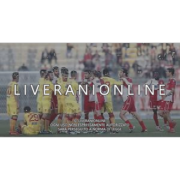 Rimini - Ravenna Campionato di calcio serie C girone B 17/03/2019 nella foto: tensione tra i giocatori ©Claudio Zamagni/Agenzia Aldo Liverani
