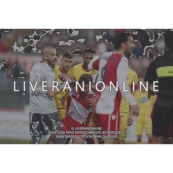 Rimini - Ravenna Campionato di calcio serie C girone B 17/03/2019 nella foto: tensione tra i giocatori ©Claudio Zamagni/Agenzia Aldo Liverani