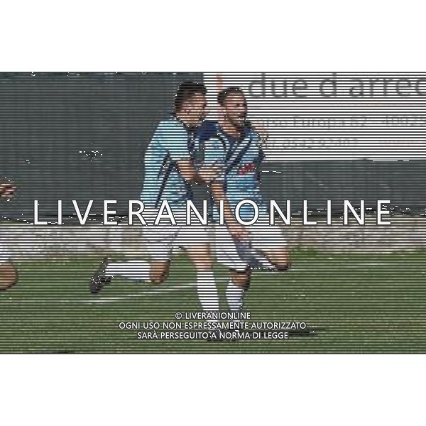 17 03 2019 FONTANELICE CAMPIONATO DI PROMOZIONE FONTANELICE-LIBERTAS CASTEL SAN PIETRO NELLA FOTO MANUEL MINOCCHERI E MANUEL GIOVANNINI DOPO GOL DI GIOVANNINI ©SANNA / AGENZIA ALDO LIVERANI SAS