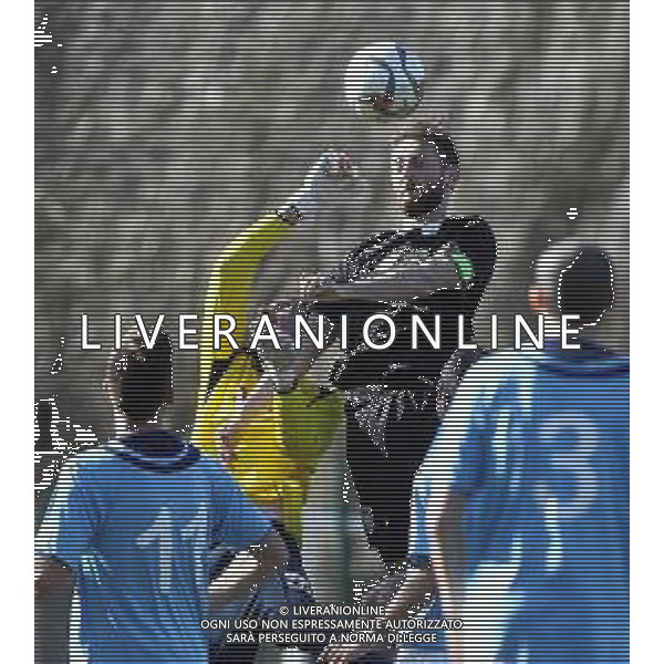 17 03 2019 FONTANELICE CAMPIONATO DI PROMOZIONE FONTANELICE-LIBERTAS CASTEL SAN PIETRO NELLA FOTO SCONTRO TRA PORTIERE FONTANELICE MATTEO PANDOLFI E RENATO MARIANI LIBERTAS ©SANNA / AGENZIA ALDO LIVERANI SAS