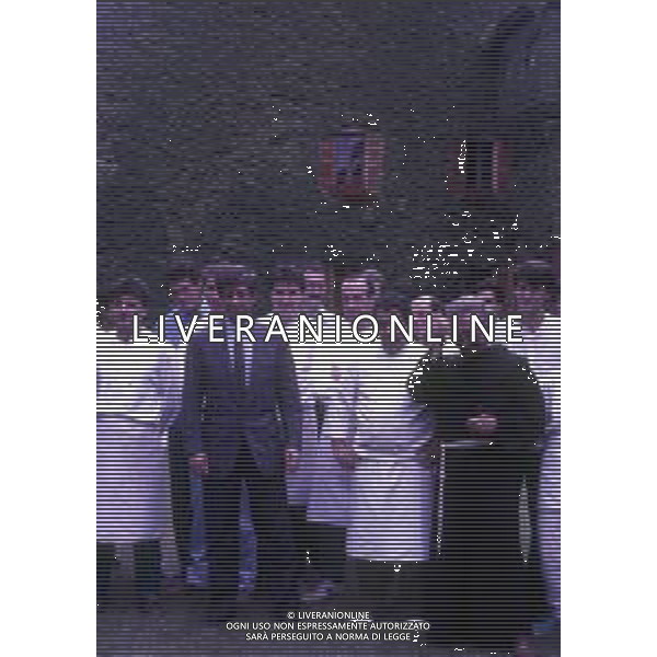 RETROSPETTIVA PADRE ELIGIO Padre Eligio, pseudonimo di Angelo Gelmini, affettuosamente Peligio (Pozzuolo Martesana, 17 luglio 1931), è un presbitero italiano. NELLA FOTO PADRE ELIGIO CON GIANNI RIVERA AG ALDO LIVERANI SAS