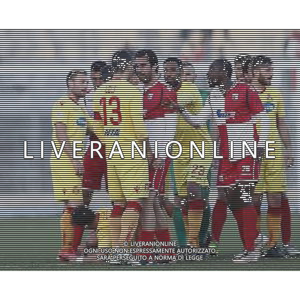 Rimini - Ravenna Campionato di calcio serie C girone B 17/03/2019 nella foto: momento di tensione fra giocatori ©Claudio Zamagni/Agenzia Aldo Liverani