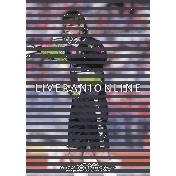 RETROSPETTIVA MASSIMO TAIBI CALCIATORE NELLA FOTO MASSIMO TAIBI CON LA MAGLIA DEL PIACENZA CALCIO AG ALDO LIVERANI SAS