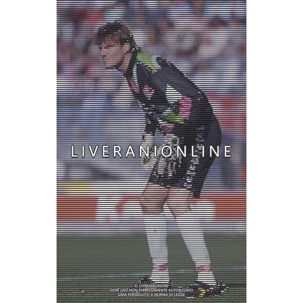 RETROSPETTIVA MASSIMO TAIBI CALCIATORE NELLA FOTO MASSIMO TAIBI CON LA MAGLIA DEL PIACENZA CALCIO AG ALDO LIVERANI SAS