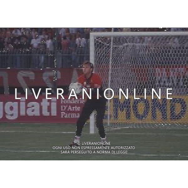 RETROSPETTIVA MASSIMO TAIBI CALCIATORE NELLA FOTO MASSIMO TAIBI CON LA MAGLIA DEL PIACENZA CALCIO AG ALDO LIVERANI SAS