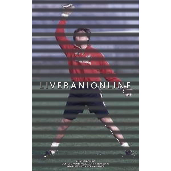 RETROSPETTIVA MASSIMO TAIBI CALCIATORE NELLA FOTO MASSIMO TAIBI CON LA MAGLIA DEL PIACENZA CALCIO AG ALDO LIVERANI SAS