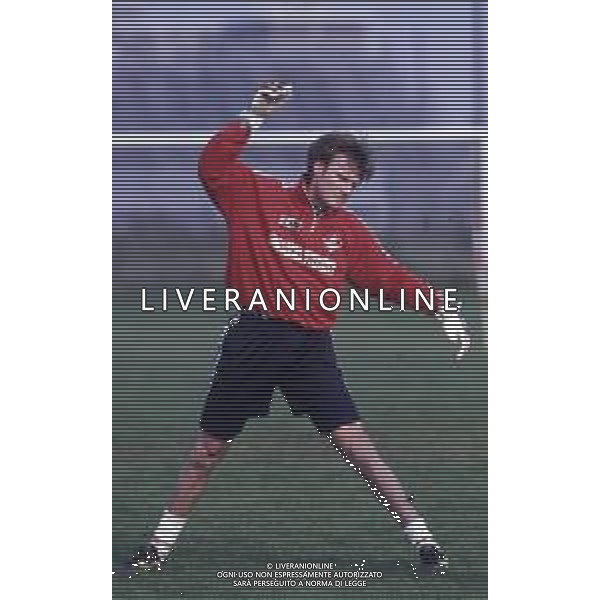 RETROSPETTIVA MASSIMO TAIBI CALCIATORE NELLA FOTO MASSIMO TAIBI CON LA MAGLIA DEL PIACENZA CALCIO AG ALDO LIVERANI SAS