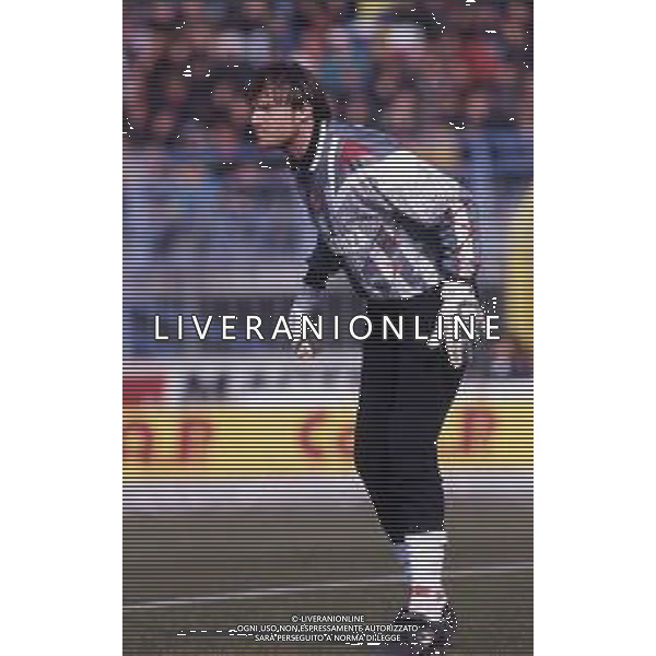 RETROSPETTIVA MASSIMO TAIBI CALCIATORE NELLA FOTO MASSIMO TAIBI CON LA MAGLIA DEL PIACENZA CALCIO AG ALDO LIVERANI SAS