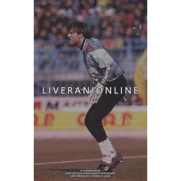 RETROSPETTIVA MASSIMO TAIBI CALCIATORE NELLA FOTO MASSIMO TAIBI CON LA MAGLIA DEL PIACENZA CALCIO AG ALDO LIVERANI SAS