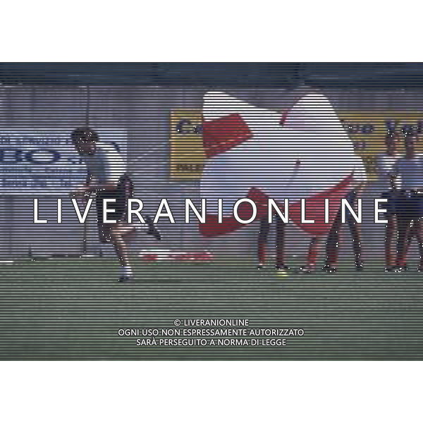 RETROSPETTIVA MASSIMO TAIBI CALCIATORE NELLA FOTO MASSIMO TAIBI CON LA MAGLIA DEL PIACENZA CALCIO AG ALDO LIVERANI SAS
