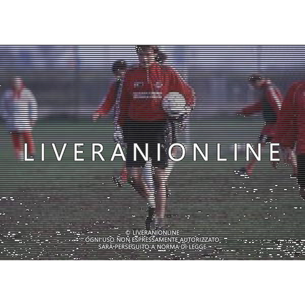 RETROSPETTIVA MASSIMO TAIBI CALCIATORE NELLA FOTO MASSIMO TAIBI CON LA MAGLIA DEL PIACENZA CALCIO AG ALDO LIVERANI SAS