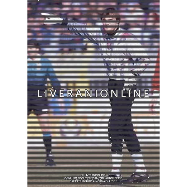 RETROSPETTIVA MASSIMO TAIBI CALCIATORE NELLA FOTO MASSIMO TAIBI CON LA MAGLIA DEL PIACENZA CALCIO AG ALDO LIVERANI SAS