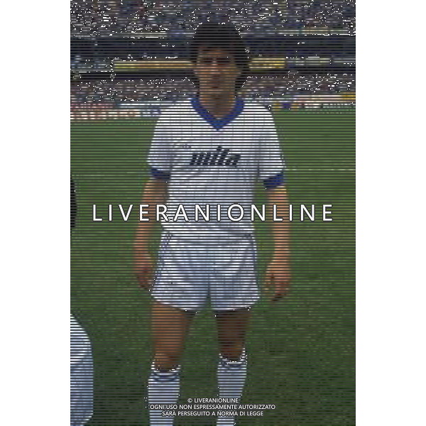 RETROSPETTIVA ANTONIO TEMPESTIILI CALCIATORE NELLA FOTO ANTONIO TEMPESTILLI CON LA MAGLIA DEL COMO CALCIO AG ALDO LIVERANI SAS