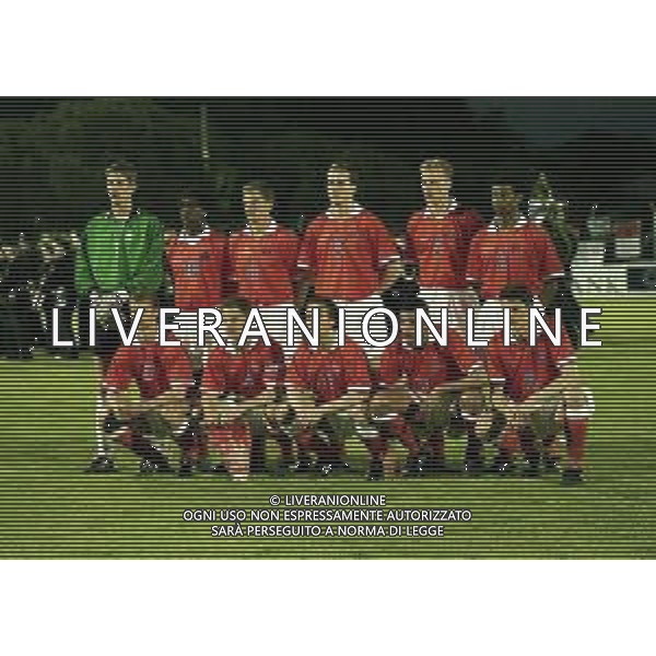 30-04-1997 SAN MARINO- QUALIFICAZIONE PER IL CAMPIONATO MONDIALI FRANCIA 1998-SAN MARINO OLANDA NELLA FOTO FORMAZIONE NAZIONALE OLANDA AG ALDO LIVERANI SAS