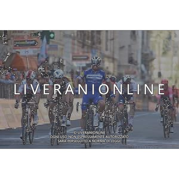 23-03-2019 Milano - Sanremo; 2019, Deceunick - Quickstep; 2019, Team Sky; 2019, Ag2r La Mondiale; Alaphilippe, Julian; Kwiatkowski, Michal; Naesen, Oliver; Sanremo; ©SIROTTI / AGENZIA ALDO LIVERANI SAS