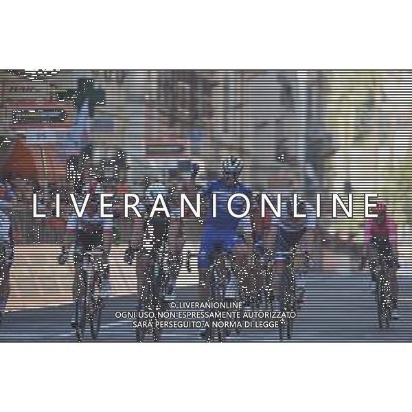 23-03-2019 Milano - Sanremo; 2019, Deceunick - Quickstep; 2019, Team Sky; 2019, Ag2r La Mondiale; Alaphilippe, Julian; Kwiatkowski, Michal; Naesen, Oliver; Sanremo; ©SIROTTI / AGENZIA ALDO LIVERANI SAS