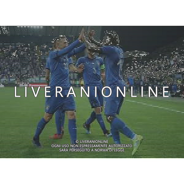 UEFA European Qualifiers Group J Udine - 23.03.2019 Italia-Finlandia Nella Foto:keanmoise esulta con bernardeschi federico /Ph.Vitez-Ag. Aldo Liverani