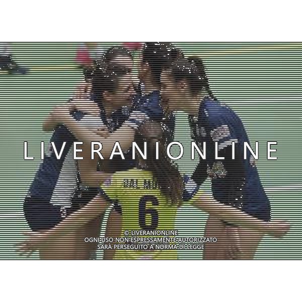 24 03 2019 PALLAVOLO CLAI IMOLA-FORLI SERIE B2 NELLA FOTO ESULTANZA CLAI IMOLA ALICE TESANOVIC E SOFIA DEVETAG FOTO GIANNI SANNA-AG ALDO LIVERANI SAS