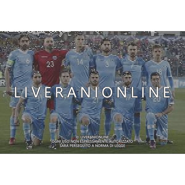 UEFA European Qualifiers Group I San Marino - Scozia 24/03/2019 nella foto: formazione del san marino ©Claudio Zamagni/Agenzi Aldo Liverani s.a.s. san marino\'s line up during UEFA European Qualifiers Group Stage I between San Marino and Scotland at San Marino Olympic Stadium on March 24 2019 photo credit by Claudio Zamagni/Aldo Liverani Photo Agency