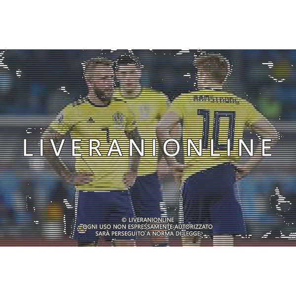 UEFA European Qualifiers Group I San Marino - Scozia 24/03/2019 nella foto: Russell (Scotland) Stuart Armstrong (Scotland) ©Claudio Zamagni/Agenzi Aldo Liverani s.a.s. during UEFA European Qualifiers Group Stage I between San Marino and Scotland at San Marino Olympic Stadium on March 24 2019 photo credit by Claudio Zamagni/Aldo Liverani Photo Agency