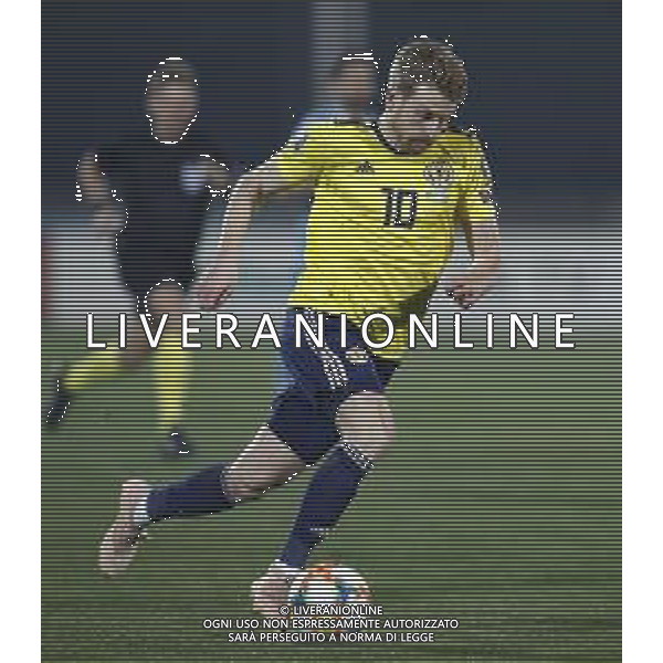 UEFA European Qualifiers Group I San Marino - Scozia 24/03/2019 nella foto: Stuart Armstrong (Scotland) ©Claudio Zamagni/Agenzi Aldo Liverani s.a.s. Stuart Armstrong (Scotland) during UEFA European Qualifiers Group Stage I between San Marino and Scotland at San Marino Olympic Stadium on March 24 2019 photo credit by Claudio Zamagni/Aldo Liverani Photo Agency